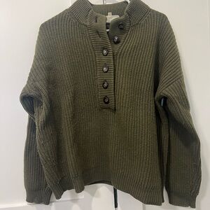 SEZANE Olive Green Women's Sweater